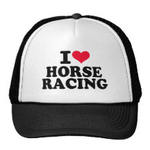 Amo carrera de caballos gorros bordados