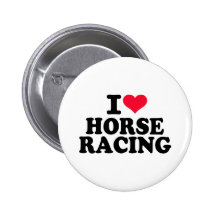 Amo carrera de caballos pin