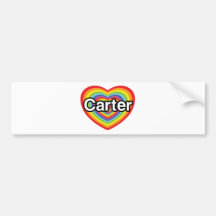 Amo Carretero: corazón del arco iris Etiqueta De Parachoque
