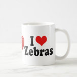 Amo cebras taza de café