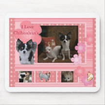 Amo chihuahuas alfombrilla de ratón