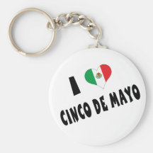 Amo Cinco de Mayo Llaveros Personalizados