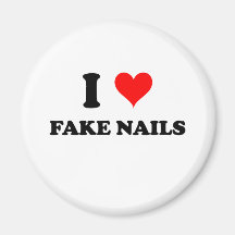 Amo clavos falsos imán de frigorífico