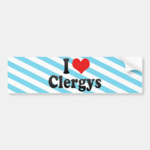 Amo Clergys Pegatina De Parachoque