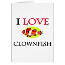 Amo Clownfish Tarjeta