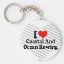 Amo Coastal y el Rowing del océano Llavero Personalizado
