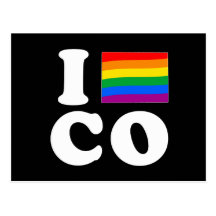 AMO COLORADO GAY - BLANCO - .PNG TARJETAS POSTALES