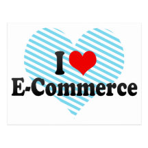 Amo comercio electrónico tarjeta postal