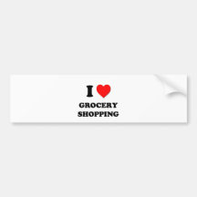 Amo compras etiqueta de parachoque