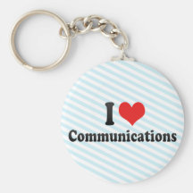 Amo comunicaciones llavero personalizado