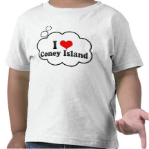 Amo Coney Island, Estados Unidos Camisetas