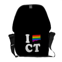 AMO CONNECTICUT GAY -- BLANCO - .png Bolsa Messenger