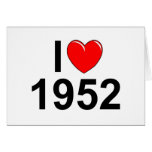Amo (corazón) 1952 tarjetas