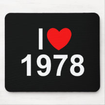 Amo (corazón) 1978 tapetes de raton