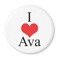 Amo (corazón) a Ava imanes by pb_grandparents Amo (corazón) a Ava imanes