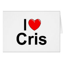 Amo (corazón) a Cris Tarjetas