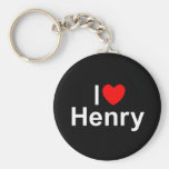 Amo (corazón) a Henry Llavero Personalizado