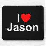Amo (corazón) a Jason Alfombrillas De Ratones
