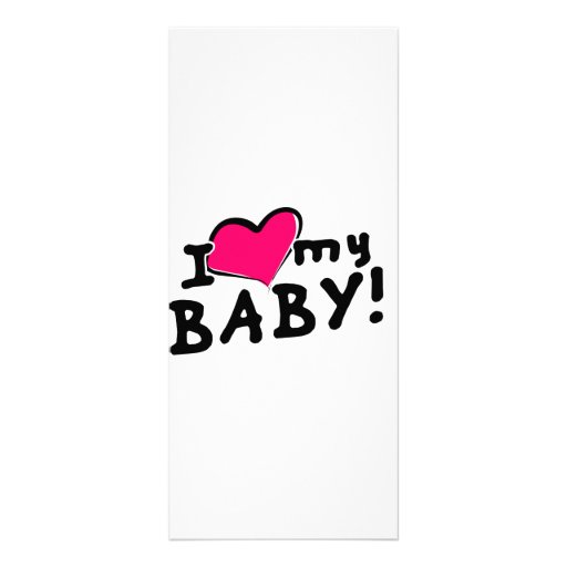 ¡Amo (corazón) a mi bebé! (muchacho o chica) Lonas Personalizadas