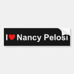 Amo (corazón) a Nancy Pelosi Pegatina De Parachoque