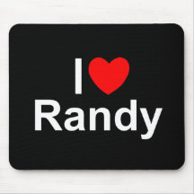 Amo (corazón) a Randy Tapete De Ratones