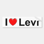 Amo (corazón) Levi Etiqueta De Parachoque