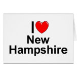 Amo (corazón) New Hampshire Felicitacion