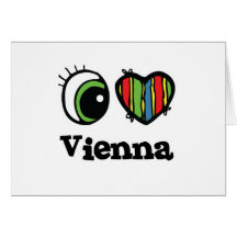 Amo (corazón) Viena Felicitacion