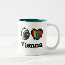 Amo (corazón) Viena Taza De Café