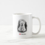 Amo (corazón) Westies: Dibujo de lápiz Taza