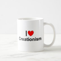 Amo creacionismo (del corazón) tazas de café