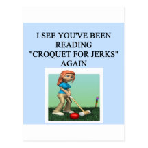 amo croquet tarjetas postales