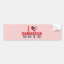 Amo Damasco, Ohio Pegatina De Parachoque