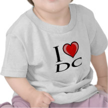 Amo DC - distrito de Columbia Camisetas