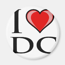 Amo DC - distrito de Columbia Imán De Frigorífico