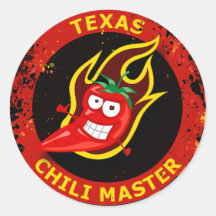 AMO DEL CHILE DE TEJAS PEGATINAS REDONDAS