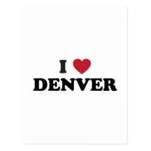 Amo Denver Colorado Tarjetas Postales