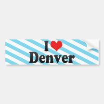Amo Denver Pegatina De Parachoque