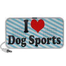 Amo deportes del perro altavoces de viaje