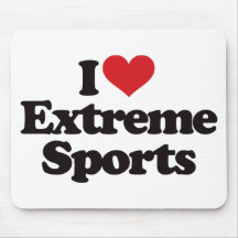 Amo deportes extremos alfombrilla de ratones