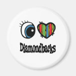 Amo Diamondbacks (del corazón) Imán Para Frigorífico