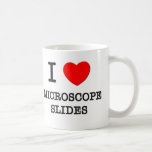 Amo diapositivas del microscopio taza de café