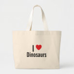 Amo dinosaurios bolsa de mano