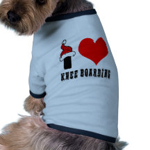 Amo diseño del embarque de la rodilla camiseta de mascota