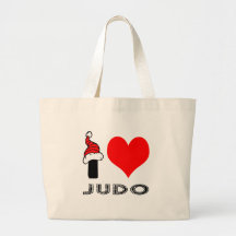 Amo diseño del judo bolsas