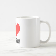Amo diseño que rueda taza