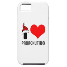 Amo diseño que se lanza en paracaídas iPhone 5 Case-Mate cobertura