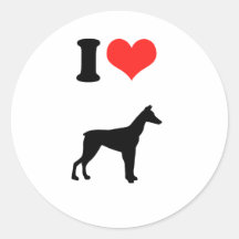 Amo Dobermans Etiquetas