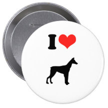 Amo Dobermans Pin