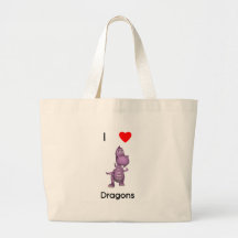 Amo dragones bolsas de mano